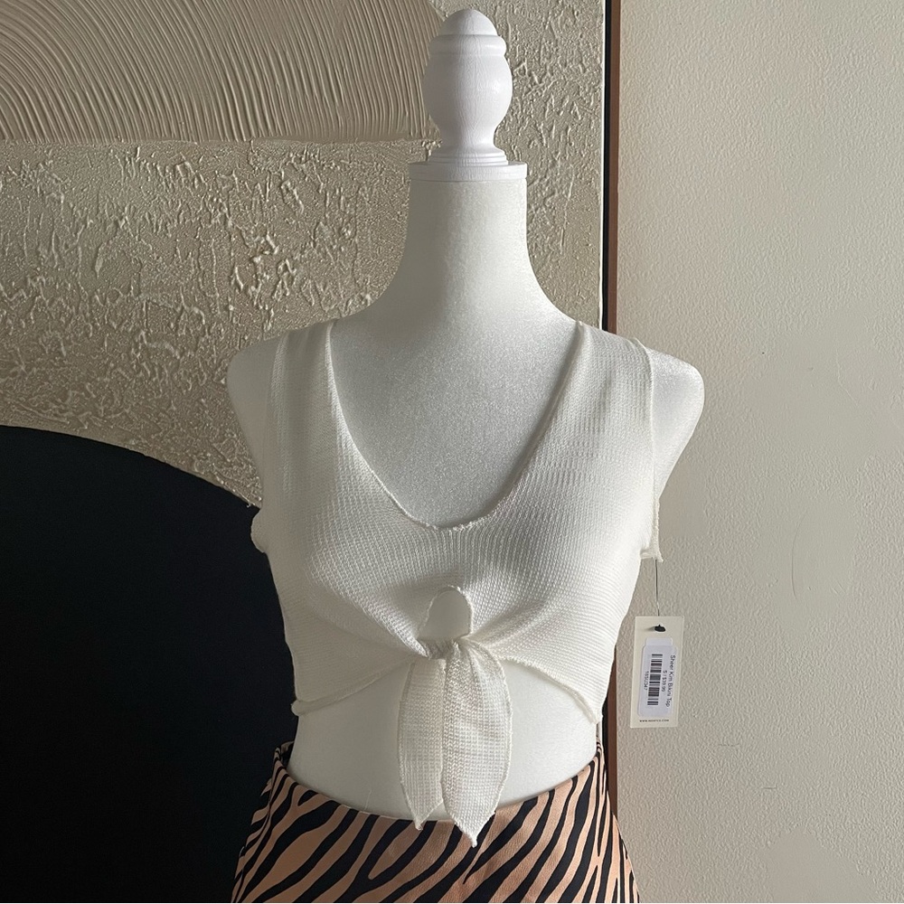 Montce Kim Sheer Bikini Top/Cover up